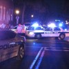 Police near the scene of the crash Police near the scene of the crash