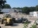 Rubble of the old Yorktown High School