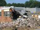 Rubble of the old Yorktown High School