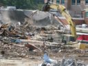 Rubble of the old Yorktown High School