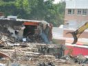Rubble of the old Yorktown High School