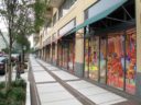 Generic art covering what will one day be a restaurant in Pentagon City