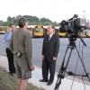 Dr. Murphy prepares for an interview with Fox 5 Morning News Dr. Murphy prepares for an interview with Fox 5 Morning News