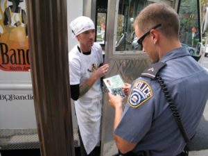 Food truck has its license inspected by police in Rosslyn (file photo)