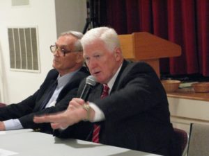 Rep. Jim Moran and Ron Fisher debate in Highland Park