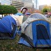 People camping out in preparation for the Crystal City Chick-fil-A opening