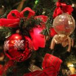 Christmas ornaments in an Arlington hotel