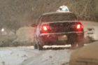 Snowy scene along Columbia Pike 1/26/11