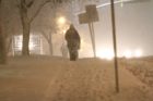 Snowy scene along Columbia Pike 1/26/11