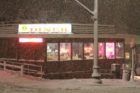 Snowy scene along Columbia Pike 1/26/11