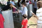 Students from Glebe Elementary School arrive at the 2011 White House Easter Egg Roll