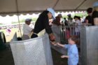 Students from Glebe Elementary School arrive at the 2011 White House Easter Egg Roll