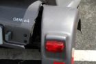 An electric vehicle was involved in an apparent rear-end collision on Columbia Pike