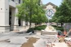 Brick work at Courthouse Plaza