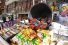 A fireworks booth at the corner of Columbia Pike and Glebe Road