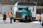 Five large relocatable classroom trailers arrive at Washington-Lee High School