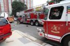 Firefighters battle an apartment fire in Ft. Myer Heights (file photo)