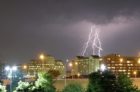 View of 7/11/11 storm in Pentagon City (photo by Philliefan99)
