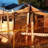 A retaining wall partially collapsed at an apartment construction site in Rosslyn A retaining wall partially collapsed at an apartment construction site in Rosslyn