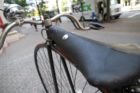 Arlington County employee Ken Matthews and his 1891 Columbia Light Roadster bicycle
