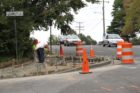 Construction on several pedestrian safety improvements is underway on Walter Reed Drive