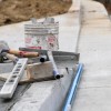 Construction on several pedestrian safety improvements is underway on Walter Reed Drive