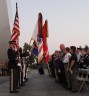 Military color guard at Arlington 9/11 anniversary ceremony