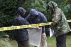 Investigators near I-66 and Patrick Henry Drive
