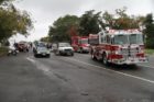 An ACPD motorcycle officer was hurt in a wreck on Route 50