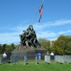 Marine Corps Marathon Preps near the Marine Corps Memorial