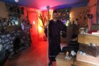 Halloween decorations inside the N. Illinois Street home of Sal and Dorothy Ferro