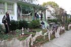 Halloween decorations on N. Jackson Street