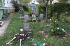 Halloween decorations on N. Jackson Street