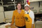 Democratic County Board candidate Kim Klingler (right)