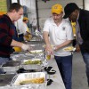 Kiwanians serving food Kiwanians serving food