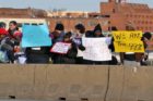 Occupy D.C. protests on the Key Bridge