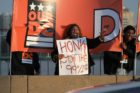 Occupy D.C. protests on the Key Bridge