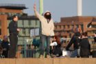 Occupy D.C. protests on the Key Bridge
