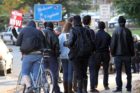 Occupy D.C. protests on the Key Bridge