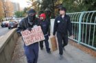 Occupy D.C. protests on the Key Bridge