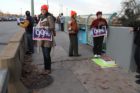 Occupy D.C. protests on the Key Bridge