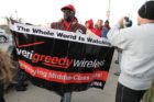 Occupy D.C. protests on the Key Bridge