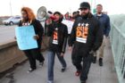 Occupy D.C. protests on the Key Bridge