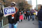 Occupy D.C. protests on the Key Bridge