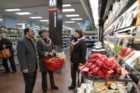 County Board members Mary Hynes and Chris Zimmerman at the Trader Joe's store opening in Clarendon