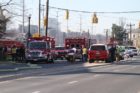 Fire at the Berkeley Apartments on Glebe Road