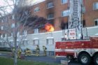 Fire at the Berkeley Apartments on Glebe Road (photo courtesy Lt. Gregg Karl/ACFD)