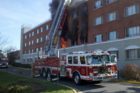 Fire at the Berkeley Apartments on Glebe Road (photo courtesy Lt. Gregg Karl/ACFD)