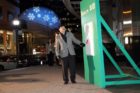 County Board Chairman Chris Zimmerman at the 2011 Light Up Rosslyn Celebration