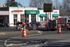A major gas line rupture has shut down Glebe Road